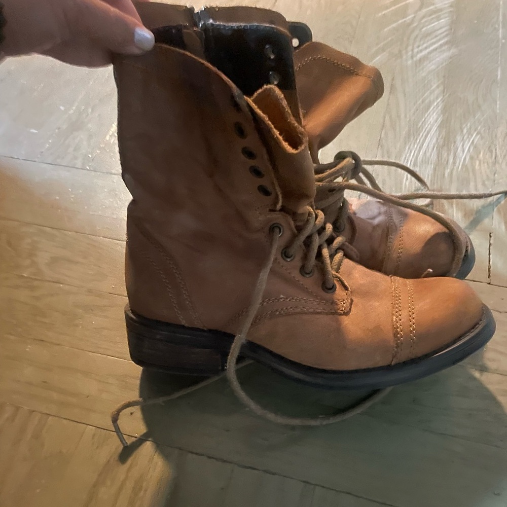 Womens Tan Leather Boots